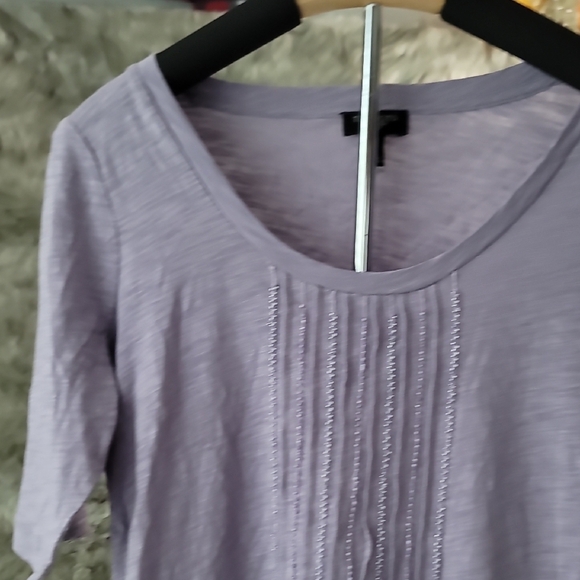 Talbots Light Purple Short Sleeve Tee - Picture 6 of 8
